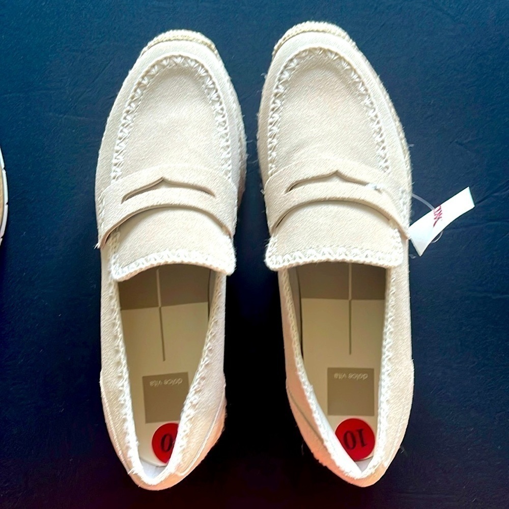 Dolce Vita Cream Espadrille Loafers